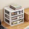 Bins Cartoon Desktop Organizer Storage Box Transparent Small Drawer Desk Plastic Mini Storage Box Rabbit Stationery Organizer