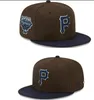 Ball Caps 2023-24 '' Pirates'Unisex Fashion World Series Baseball Cap La Ny Snapback Hat Men Women Sun Hat Bone Gorras Borduurwerk Grootte Cap Groothandel A7