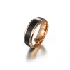 Bands 2021 Trend Couple rings Tungsten Carbide Single Ring Comfort Fit Wedding Band Matte & Rose Gold Color 4/6/8mm Rings aesthatic