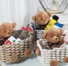 Manden zachte beer katoenen touwmanden huizencollectie organisatie opbergdoos kinderkamer kinderkamer decor speelgoed afstandsbediening organisator