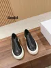 Casual Shoes 9.28 Klasonbell slip-ons loafers sneakers kvinnor äkta läder tjock sula brittisk stil rund tåbräda