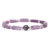 Strands 1pcs Amethyst Bodypurify Slimming Bracelet Natural Amethyst Bead Energy Bracelets for Women Relieve Fatigue Lose Weight Gift