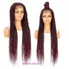 Front de tresse de lacets Femme NOUVEAU produit Middle Split Split Long Hair Synthetic Fibre Bandband B3AT