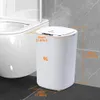 SDARISB Smart Sensor Trash Can Automatic Kicking Barbage Bin para el baño de cocina Implaz de agua 8512L Residuos eléctricos Y240408