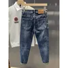 Männer Jeans Designer vier Jahreszeiten machen die koreanischen Mode schlanke Leggings elastischer Freizeithosen schütteln Ton H124