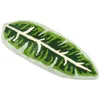 Mattor Green Leaf Mat Non-Slip Banana Shaped Badrum Ultra-Absorbent Matta Soft Microfiber Door Machine