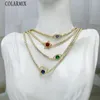 Pendanthalsband 5 Piecestennis Chain Zirconia Chains Halsband Crystal Jewelry Elegant Women Gift 52659