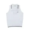 Jackor Summer Women's Golf Sweater Vest ärmlös Vneck Sticked Crop Tops Training Wearhirt