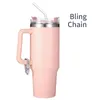 Other Drinkware Diamond Charm Accessories For Cup Handle Tumblers Water Rhinestone Chain Christmas Bling Gift Drop Delivery Otlzl