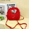 Factory High Quality Trend Brand Miuu Home Same Pleated Cloud Bag Fashion Rhombic Embroidery Dumpling Handbag One Shoulder Crossbody