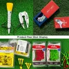 Myszy golf tee plastikowe koszulka golfowa z oryginalną opakowaniem w dół wkładka do golfowej wkładka do golfowych akcesoria golfowe