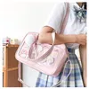 Shoulder Bags Japanese Kawaii Bag For Women PU Leather Itabag Transparent JK Tote Handbags Preppy Ita Crossbody