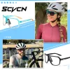 Sonnenbrille SCVCN Outdoor Fahrrad Radfahren Sonnenbrille Männer Frauen Mtb Road Radsport Photochrombrille UV400 Fahrradbrille Sport Eyewear