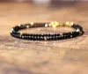 Strands Black Crystal Tourmaline Bracelet, Empath Protection Bracelet for Women, Dainty Black Tourmaline Jewelry,