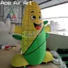 Géant en gros géant 2,5mh Modèle de plante de dessin animé de maïs gonflable pour les expositions agricoles de la ferme montre la décoration