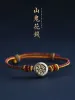 Strängar 999 Sterling Silver Mountain Ghost -utgifter Armband Men och kvinnors fashionabla kinesiska stil Handgjorda vävda amulett Handrep