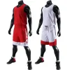 Basketball Men Kids Basketball Jersey Set Dubbleed Basketball -uniform Mannen Reserveerden Basketball Jersey Sportpak Beide kanten Sportkleding