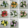 Dekorativa blommor kontor falska hemförsörjningar hantverk bröllop dekoration hortensia blommor geranium benia