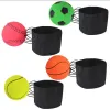 63cm Fluorescent Bouncy Rubber Wrist Band Balls for Fun Sports Training Multicolor ZZ