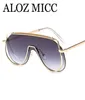 ALOZ MICC Luxury Solglasögon Ny One Siewes Women Designer Solglasögon överdimensionerade fyrkantiga solglasögon Män högkvalitativa metall Eyeglasse3174877