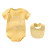 Infant Born Baby Boy Girl Rompers Designer merk brief kostuum overalls kleding jumpsuit kinderen bodysuit voor baby outfit romper outfit jumpsuits cxd2404235-6