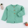 Coats Baby Girl Sweater Cardigans Fashion Spring осень с длинным рукавом новорожденные вязаные куртки малыш