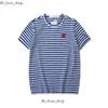Spela Fashion Mens T-shirts Designer Red Heart Shirt Casual Tshirt Cotton Embroidery Short Sleeve Summer T-Shirt Asian Size 781