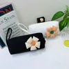 Cosmetische tassen tas dames 3D bloem make -up case organisator Korean Pouch Travel Canvas Stationery Pencily Box Beauty
