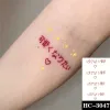 Tatouages rouges japonais mignon design imperméable tatouage temporaire autocollant féminin mâle jambe de poignet faux dessin animé petit autocollant