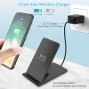 Chargers NEW 50W Qi Wireless Charger Fold Stand Pad Fast Charging for iPhone 13 12 14 XS XR 8 Airpods Pro Samsung S21 S20 Qucik Charge