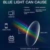 Design de Barcur Anti -Blue Light Blocking Reading Glass Design para Computer Myopia Wome Men Prescription Glasses UV400 240415