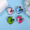 Spille per spilla per donne per bambini zaino artigianato decorazioni in metallo divertimento cartone animato animale dinosauro gioiello alla moda per spille all'ingrosso