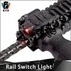 Accessoires tactische softair helm lichtrail schakelaar lichte grenem rood witte infrarood zaklamp voor picatinny rail met externe schakelaarlicht