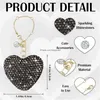 Keychains Lonyards Glitter Heart Shape Charm Accessoires pour la chaîne de bouteille d'eau de tasse / gobelet moderne simple avec poignée bling mignon lo otxp2