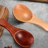 Scoops de café 9 PCS Assaisonnement Spoon Small Wooden Scoop pour les cuillères Pottes Lotus Tree