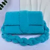 2024 Designerväska axelväskor handväskor Kvinnor Clutch Bag Plush Fashion Spring Winter Fuchsia Sky Blue Green Large Beach Bags Travel Lady Totes Bag Crossbody Bag