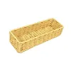 Bins Creative Handwoven Small Basket Desktop Pencil zonder deksel Organizer lade opbergdoos