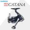 Accessoires 2022 Shimano Catana Spinning Fishing Reels 10004000 3+1BB Max Drag 38,5 kg Arc Spool Gfree Body Saltwater Reel Fishing Tackle