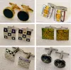 Links 4pairs/lot Stock Promotion Sale Cufflinks Helicopter Pill Box Golf Crystal Cuff Links Men Jewelry Accessory Hot Sale Wholesale