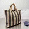 Designerka torby słomka plażowe torby na plażę Trójkąt luksurys torebka Raffias damskie splot haft ramię w torbie pod pachami łańcucha
