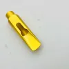 Saxophone High Quality Saxophone Mouthpiece for Alto Soprano Tenor Size 5 6 7 8 9 Sliver or Gold Plated Sax Accessories