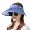 Cappelli larghi brim Sunhats per donne signore guscio top vuoto Cappello da sole estivo con grande UPF 50 berretto da lavoro da lavoro a secchio in stile traspirante