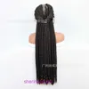 Front lace braid wig headband wigs black