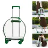 Bolsas Pet Trolley Case Carrier para gatos y cachorros Bolsa de gato transparente Corredor de mascotas al aire libre mochila portátil mochila transportadora