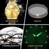 Oupinke Luxury Brand Mens Watch Japanese Movement Gold 316 Rostfritt stål Strap Mechanical Watch Waterproof Fashion Original 240417