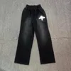 Herrenhosen High Street Krawatten-Dyed Diamonds Vertabrae Joggpants Männer Frauen schwarze lässige Jogger Schweiß Terry Hosen