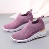 Scarpe casual 2024 calzino a maglia per donne sneaker piattaforma in maglia allungano sneaker su mocassini donne sport scarpa vulcanizzata tenis