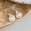 Earrings BF CLUB 925 Sterling Silver Vintage Smile Face Earrings For Women Trendy Earring Jewelry Prevent Allergy Party Accessories Gift