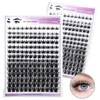 8-16mm DIY Lash Extension Kit 168 PCS Individual Eyelash Extension Cluster Lashes Kit With Glue Tweezer Brush for Eyelash Extension Eye Beauty