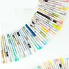 PENS 50pcs Gel Pen Set School Forniture Scuola Colore inchiostro blu nero 0,5 mm / 0,35 mm / 0,38 mm Mix BallPoint Pen Pen Office Cartoleria carina